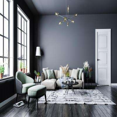 Grey Living Room Design With A Luxurious appeal