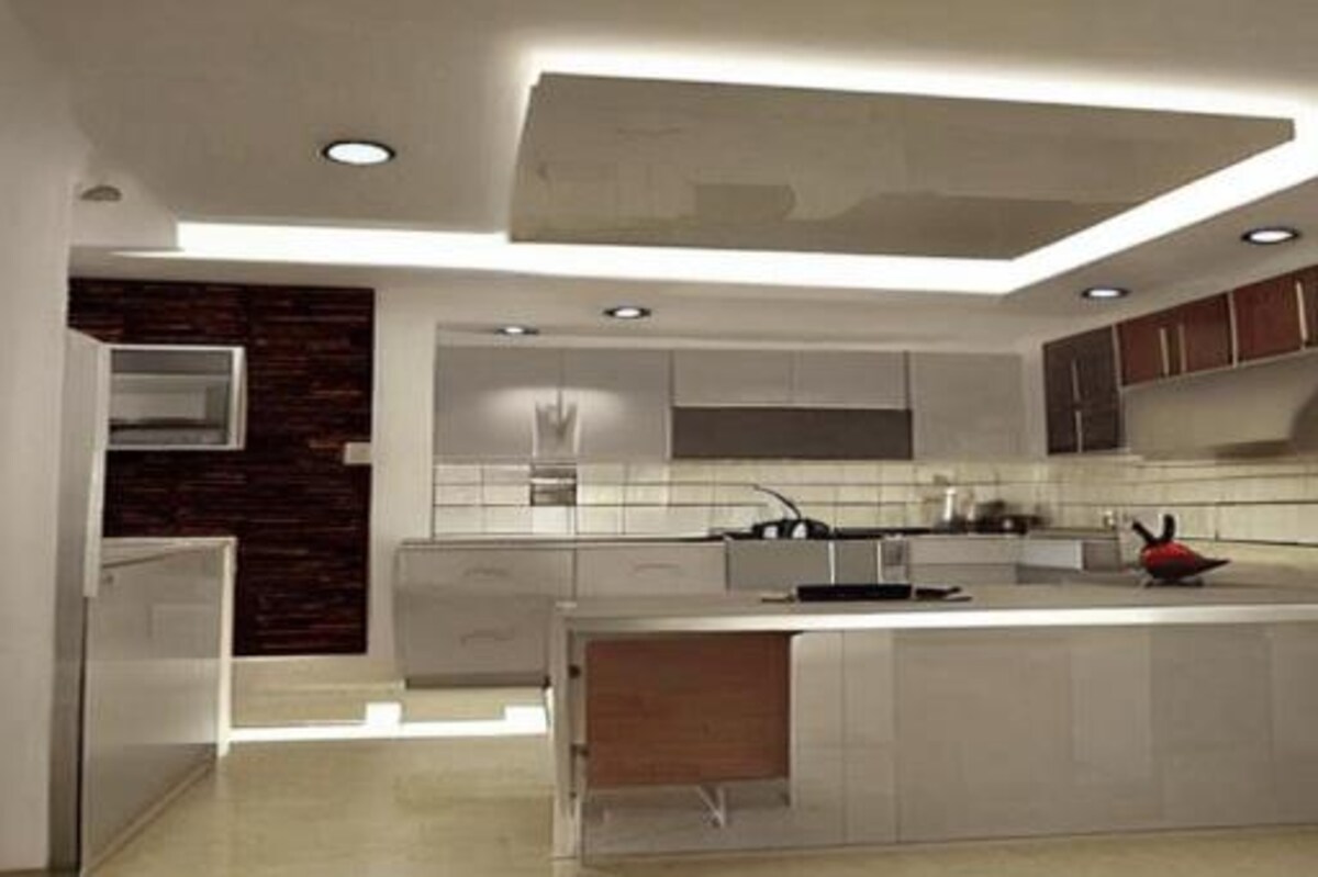 Peripheral False Ceiling Design for Kitchen