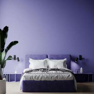 Glamorous Lavender Master Bedroom