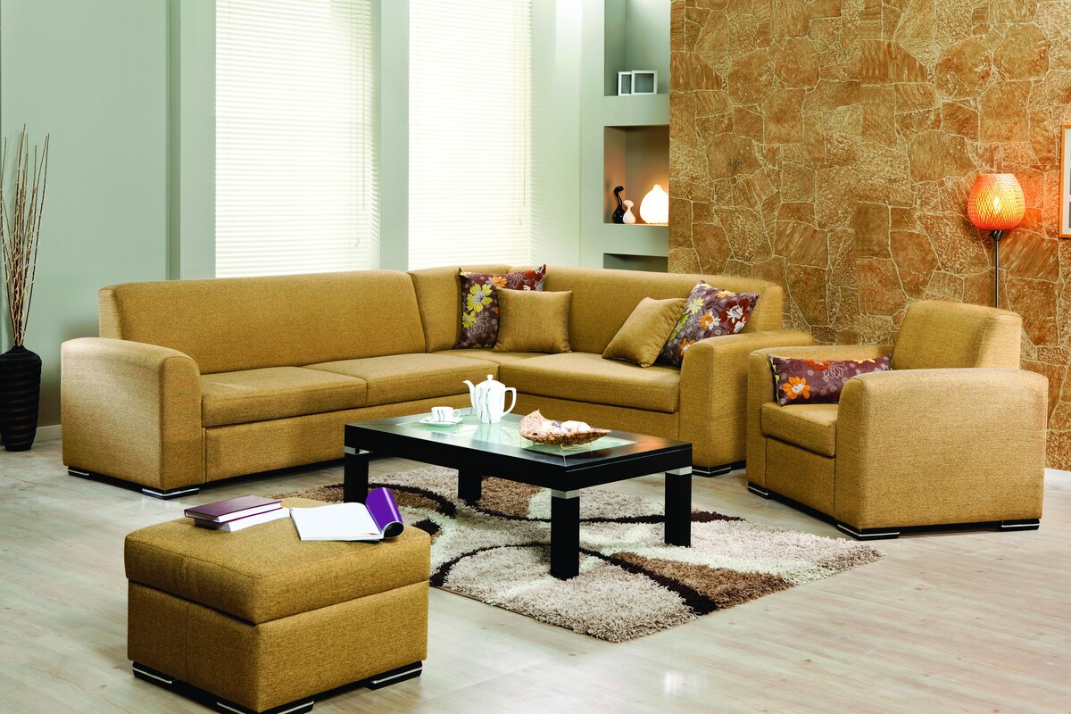 Living Room Design With Striking Mustard Sofa Set Living Room Design With Striking Mustard Sofa Set