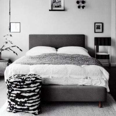 Stylish yet Simple Scandinavian Master Bedroom Design