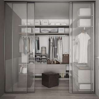 Pearl Sliding Wardrobe with Dressing Table