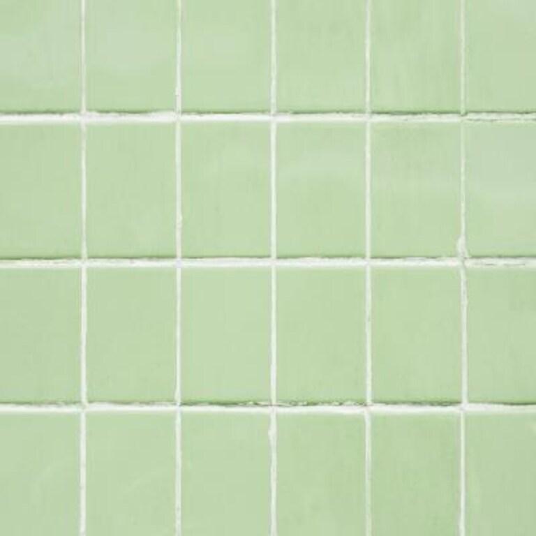 Patterned Sage Green Kitchen Tiles