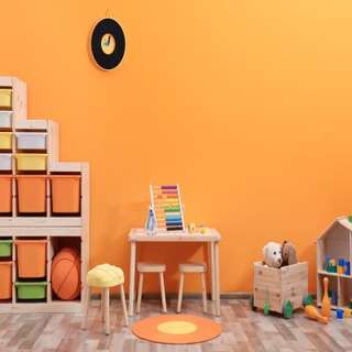 Orange Kids Room