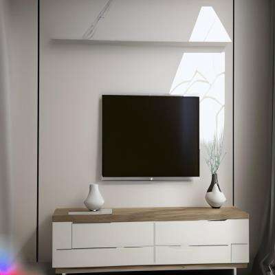 White Tv Built Ins Design Ideas