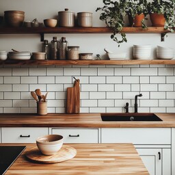 Modern High-Gloss White Ceramic Kitchen Tile Design