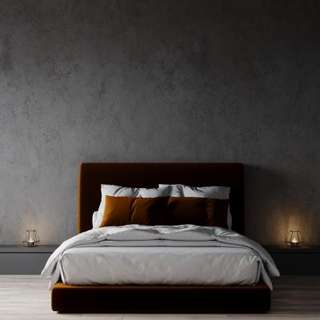 Master Bedroom Design with Dark Brown Furniture