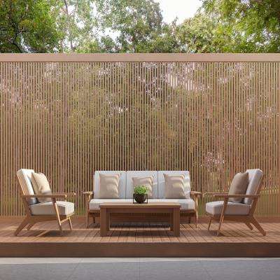 Elegant Contemporary Balcony Design with Wooden Flooring