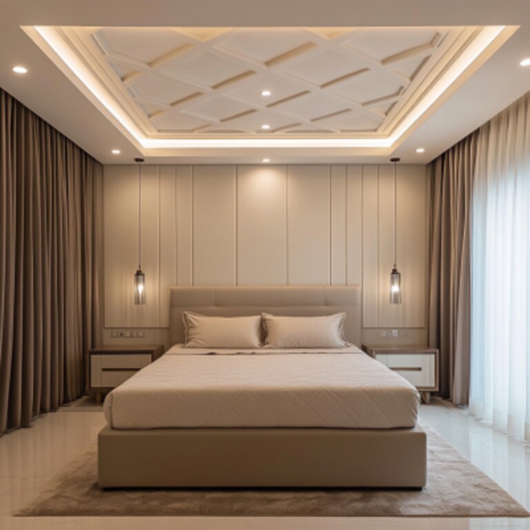 Contemporary Gypsum False Ceiling Design For Bedrooms