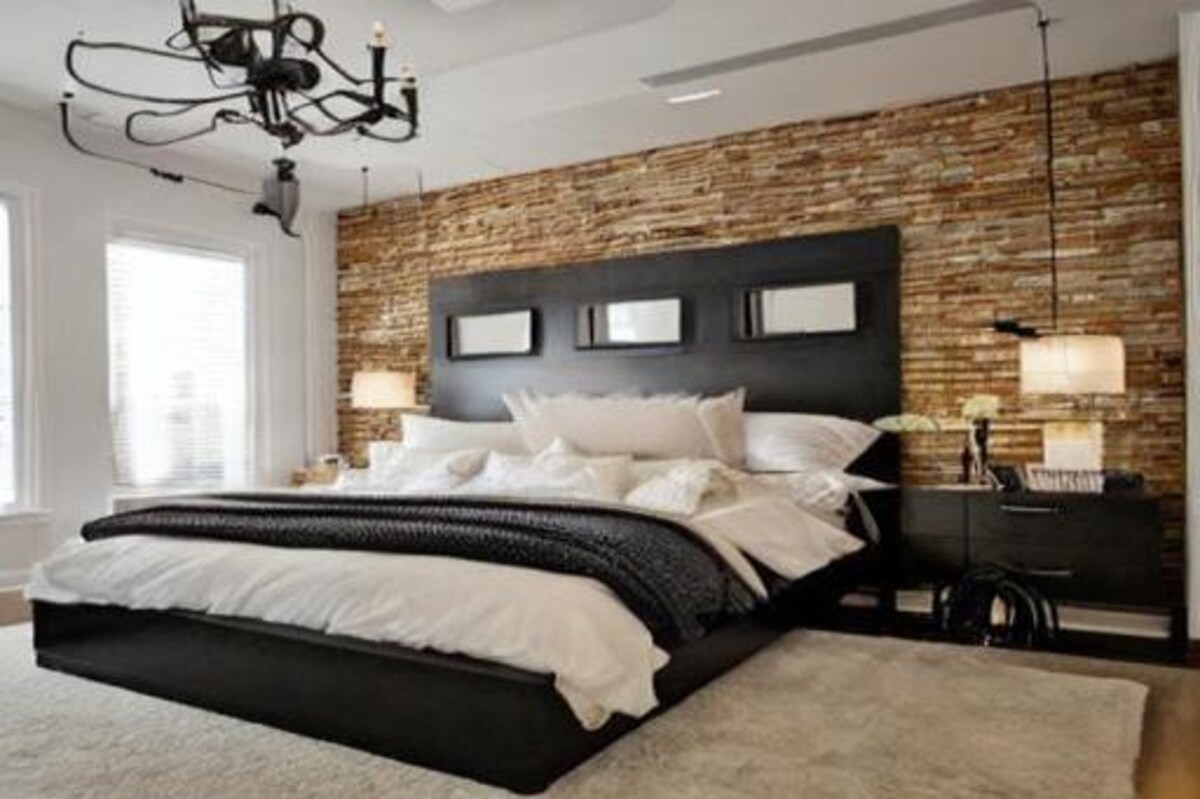 Industrial Master Bedroom Design for Women