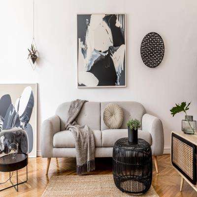 Elegant Living Room Wall Design