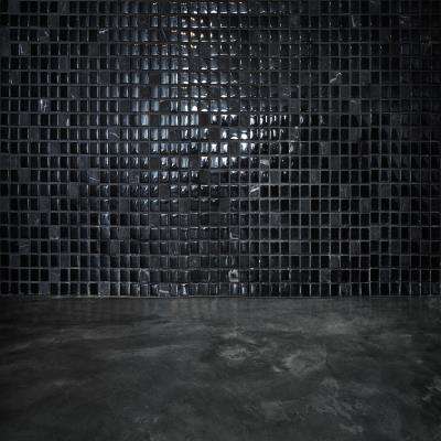 Shiny Mosaic Black Kitchen Wall Tiles