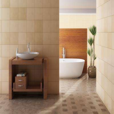 Contemporary Brown Bathroom Design