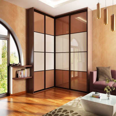 Luxury Lacquered Glass Wardrobe