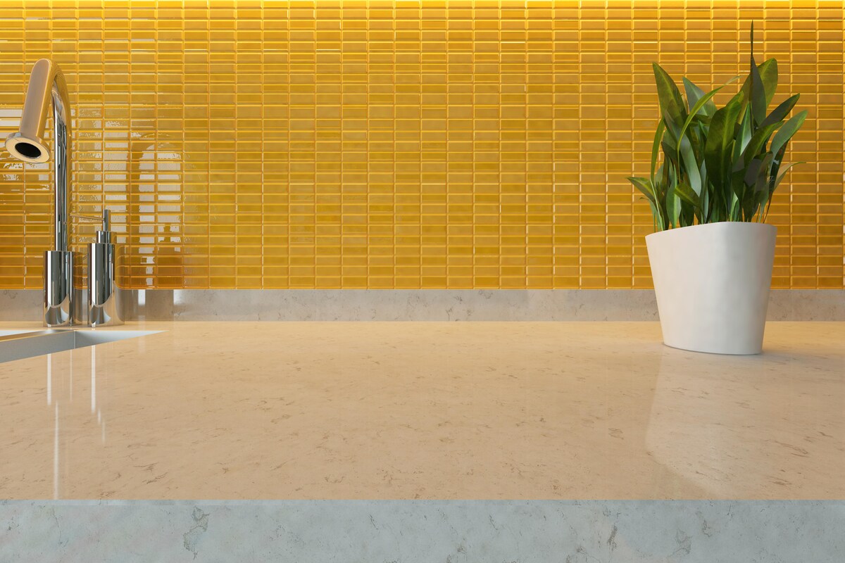 Ceramic Modern Kitchen Yellow Tiles Ceramic Modern Kitchen Yellow Tiles