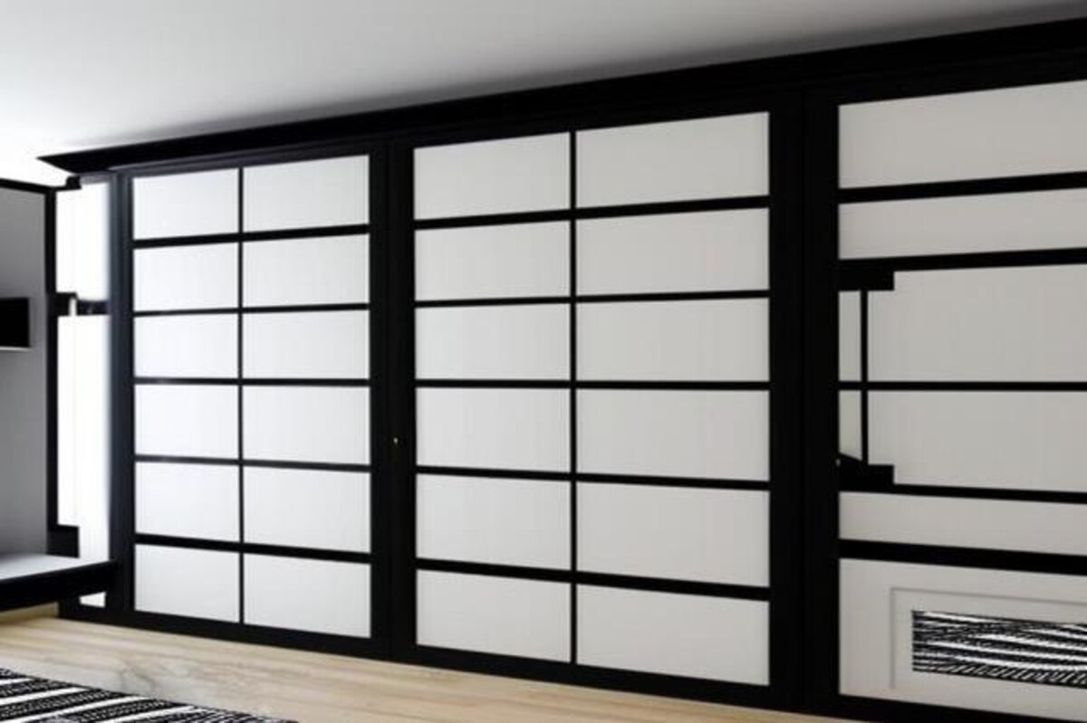 Classic Black and White Wardrobe Design Classic Black and White Wardrobe Design