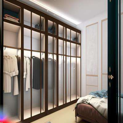 Glass Finish Wardrobe with a Design Class Apart