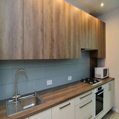 Clean Wooden Modular Kitchen Design