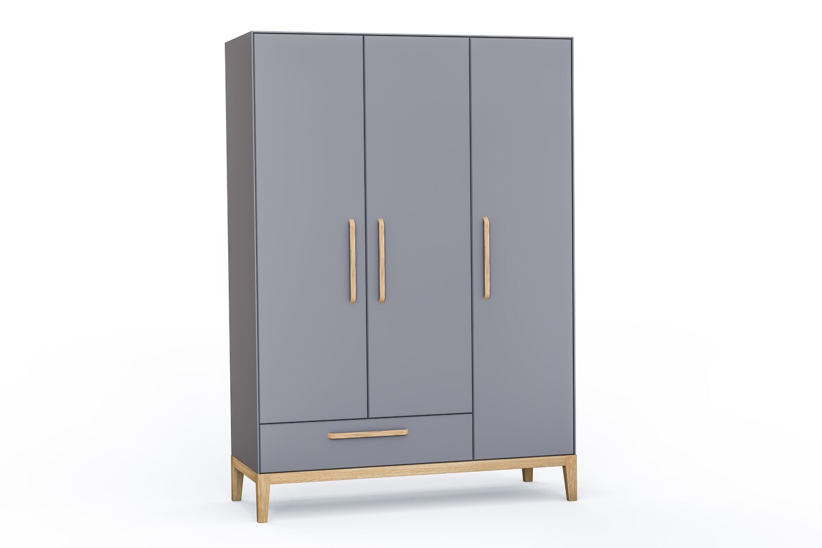 Modern Grey 3 Door Wardrobe Modern Grey 3 Door Wardrobe