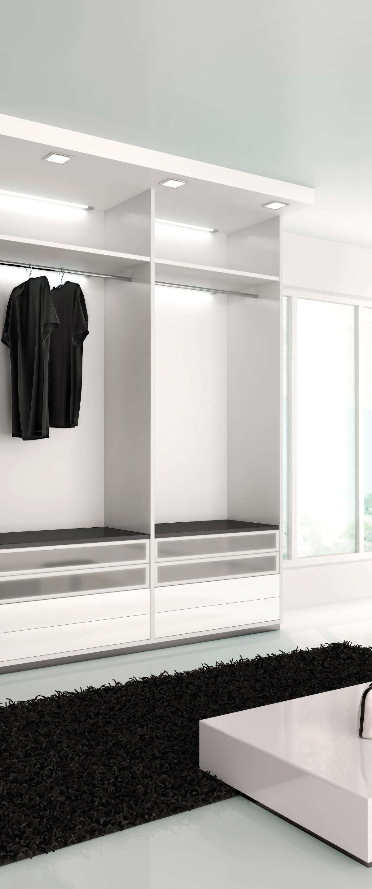 Modern Wardrobe Design With Open Units
