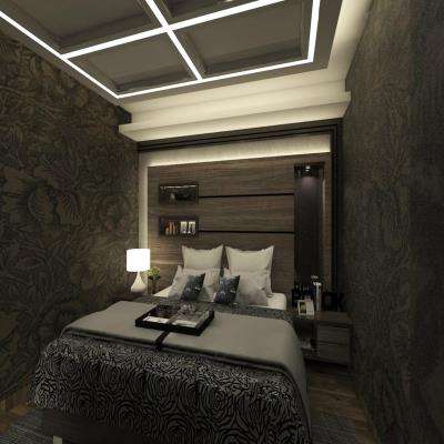 Opulent and Dark Master Bedroom