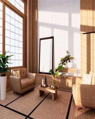 Minimalistic Korean Living Room