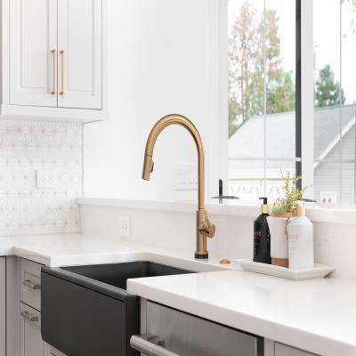 Modern Faucet Kitchen with White Countertops