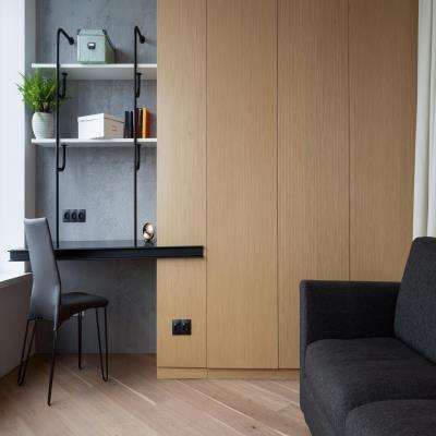 Luxurious Wardrobe Design with Study Table