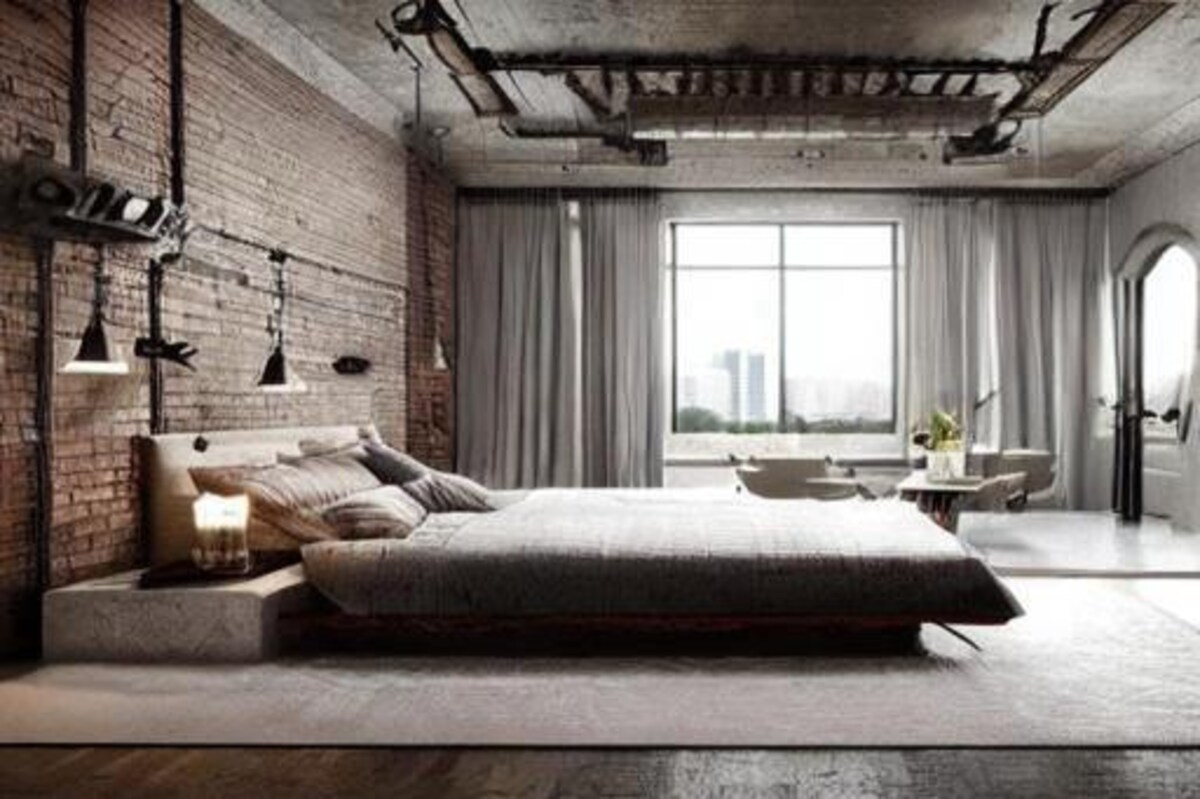 Romantic Industrial Master Bedroom Design Romantic Industrial Master Bedroom Design