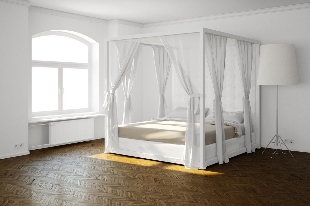 Master Bedroom Design with 4 Poster Bed Master Bedroom Design with 4 Poster Bed