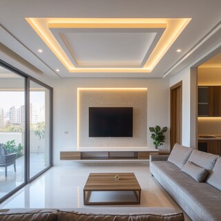 Single Layered Square Modern Ceiling Design With Paint Finish