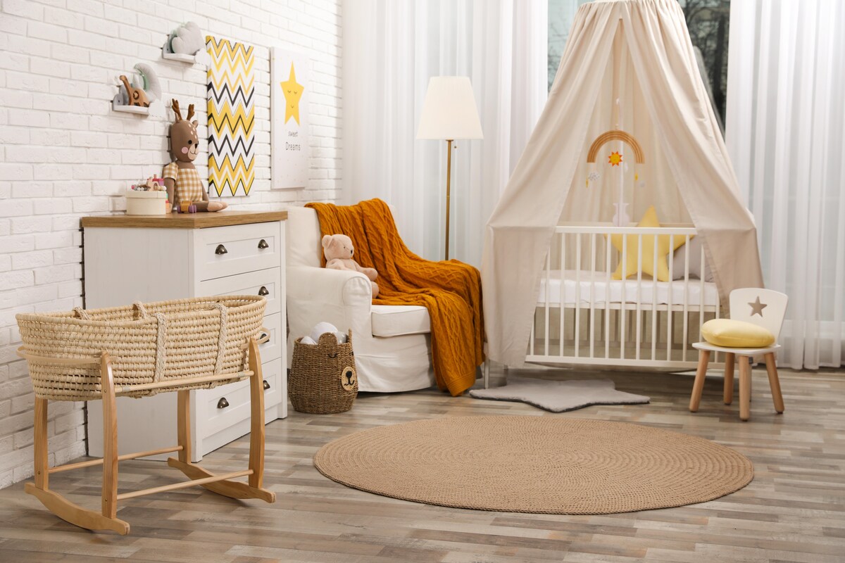 Stylish Modern Kids Room Design with Wooden Flooring