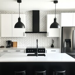 Modern Multicoloured Ceramic Kitchen Wall Tile Design with Moroccan Pattern