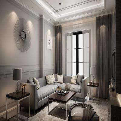 Grey and White Living Room