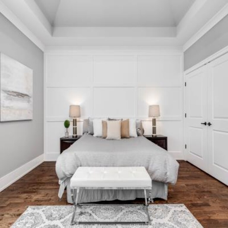 Vintage-style Neutral Master Bedroom