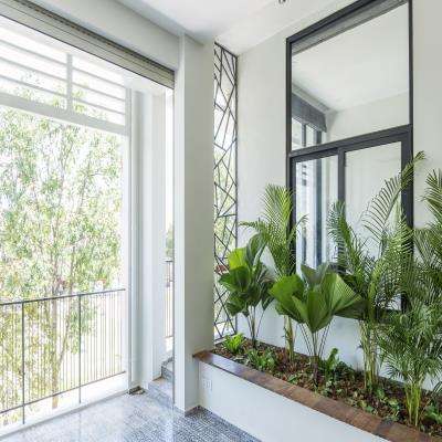Simple Modern Balcony Design with a Garden