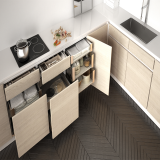 Modular Kitchen Drawer with Adequate Storage