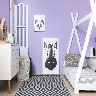 Wall Designs for a Purple Kids Room