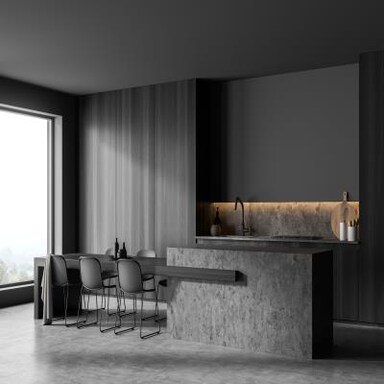 64 Black Kitchen Interior Design Ideas & Images 2024