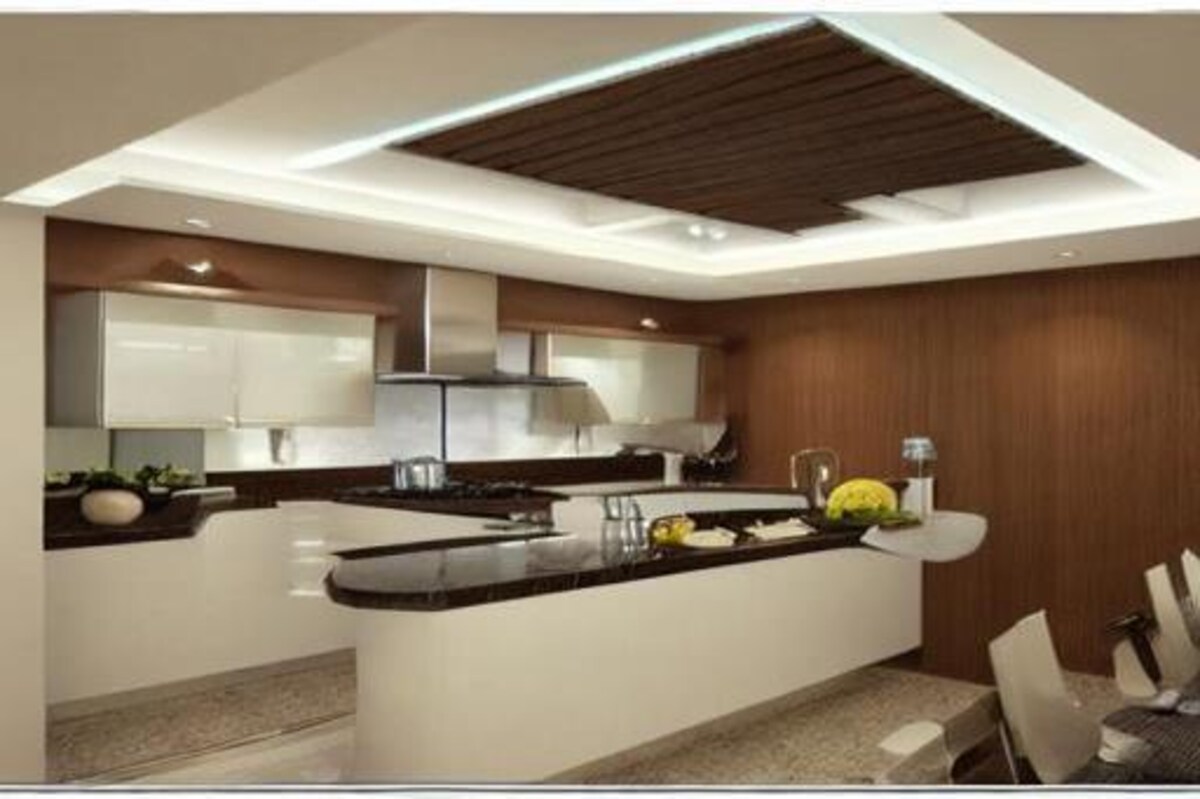 Classic Small Kitchen False Ceiling Design