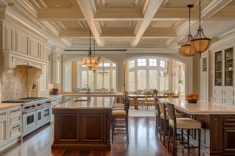 Fresh Look at Modern Rectangle Tray Ceiling Design For Kitchens