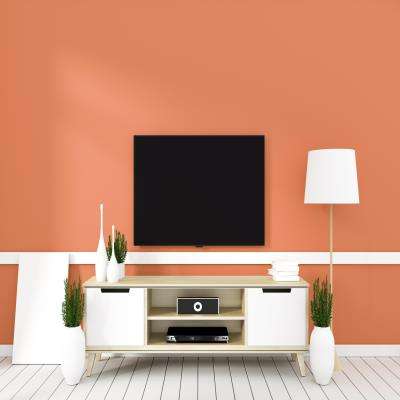 Industrial TV Unit Design in Orange