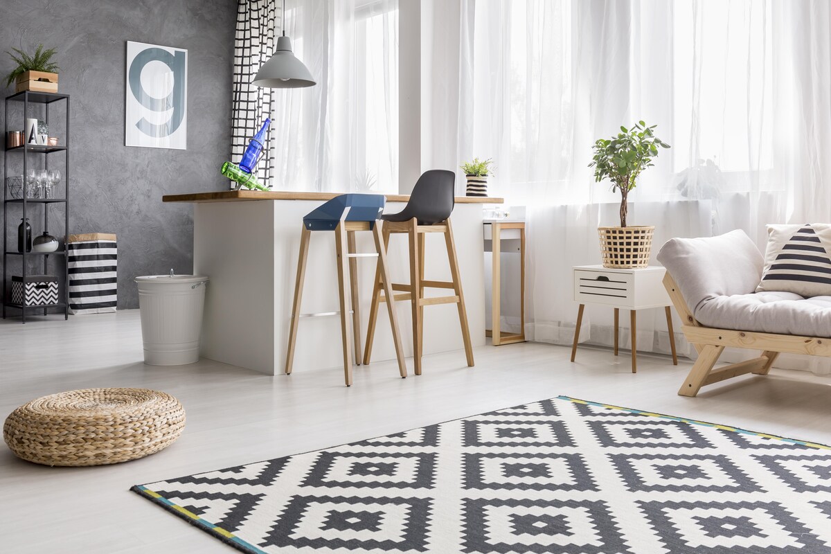 Geometric Rug Living Room