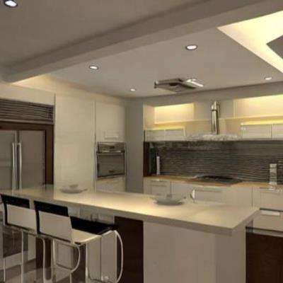 Straight Kitchen False Ceiling Design