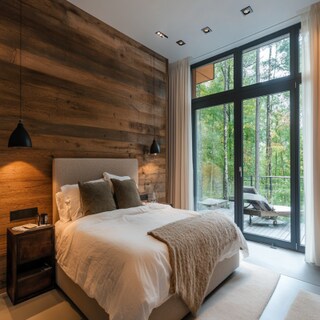 Economical Contemporary Wooden Paneling Wall Design