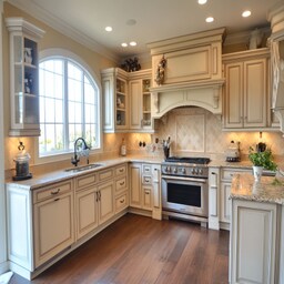 Modern Blue And Wood Modular Regalia Kitchen Design With Kitchen Island