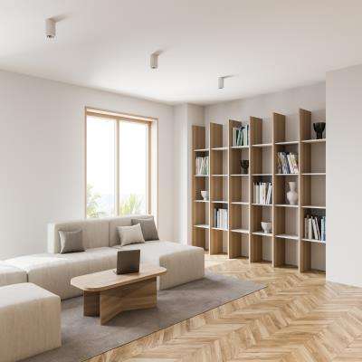 Symmetrical Living Room Bookcase