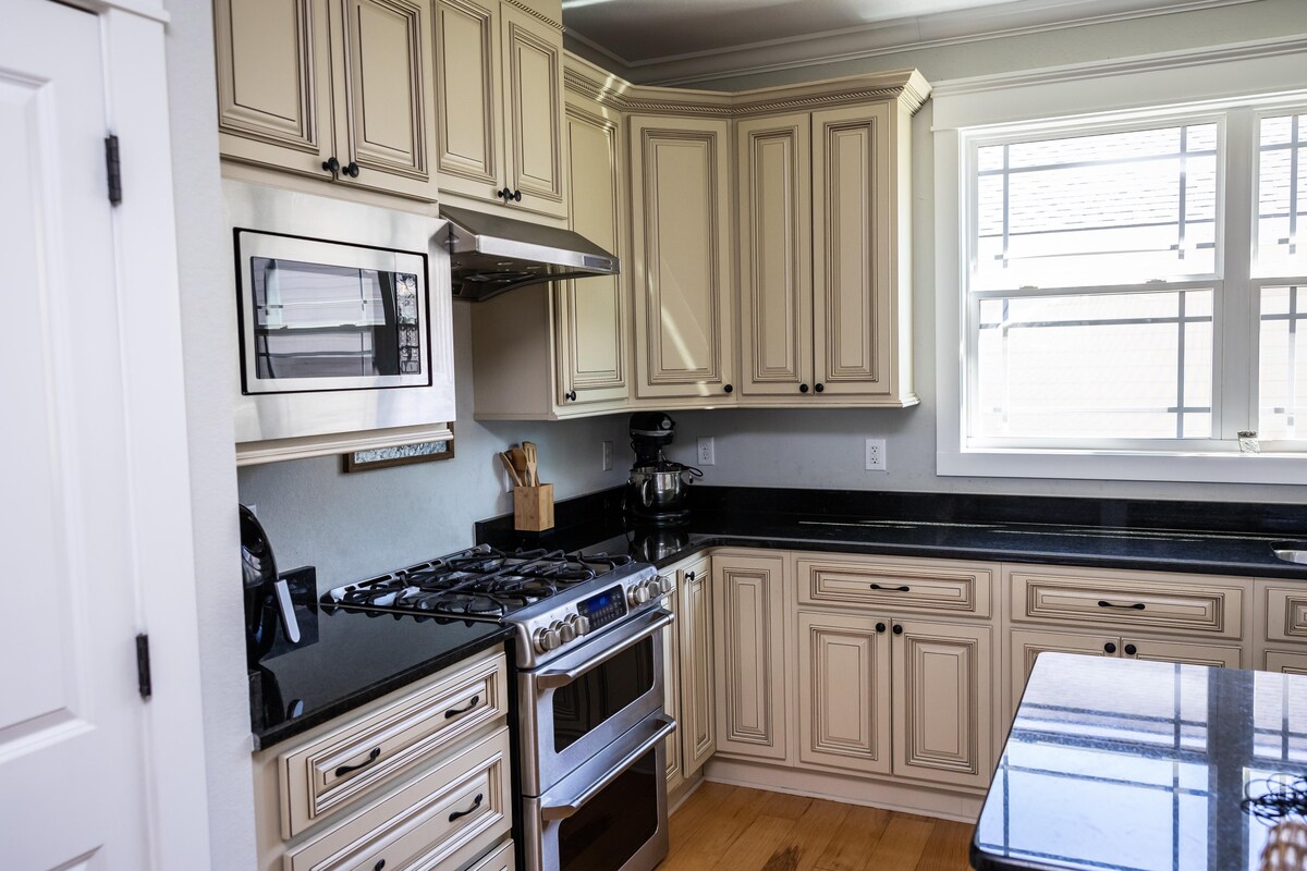 Classic Biege Modular Kitchen Design