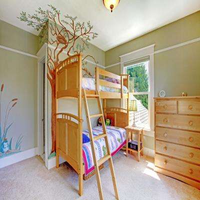 Wall Accent for a Double Kids Room
