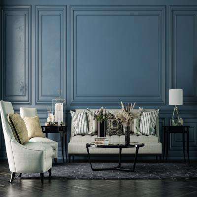 Living Room Layouts Featuring Sophisticated Blue Hues
